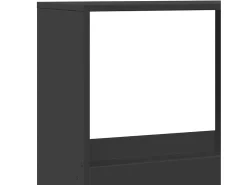 vidaxl Biblioteca*Estante 100x33x175 cm derivados de madeira Preto