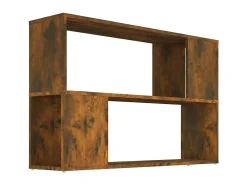 Biblioteca*Estante 100x24x63 cm derivados de madeira carvalho fumado PT171533 Castanho