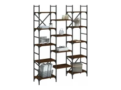 Biblioteca*Estante 127,5x28,5x172,5 cm derivados madeira carvalho PT466127 Castanho
