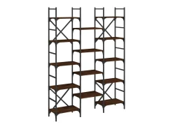 Biblioteca*Estante 127,5x28,5x172,5 cm derivados madeira carvalho PT466127 Castanho