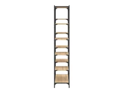 Biblioteca*Estante 100x32x170 cm derivados madeira/ferro carvalho sonoma PT783605 Castanho