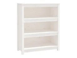 vidaxl Vitrina*Estante 80x35x97 cm madeira de pinho maciça Branco