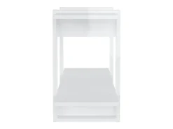 vidaxl Vitrina*Estante 100x30x51 cm madeira processada brilhante Branco