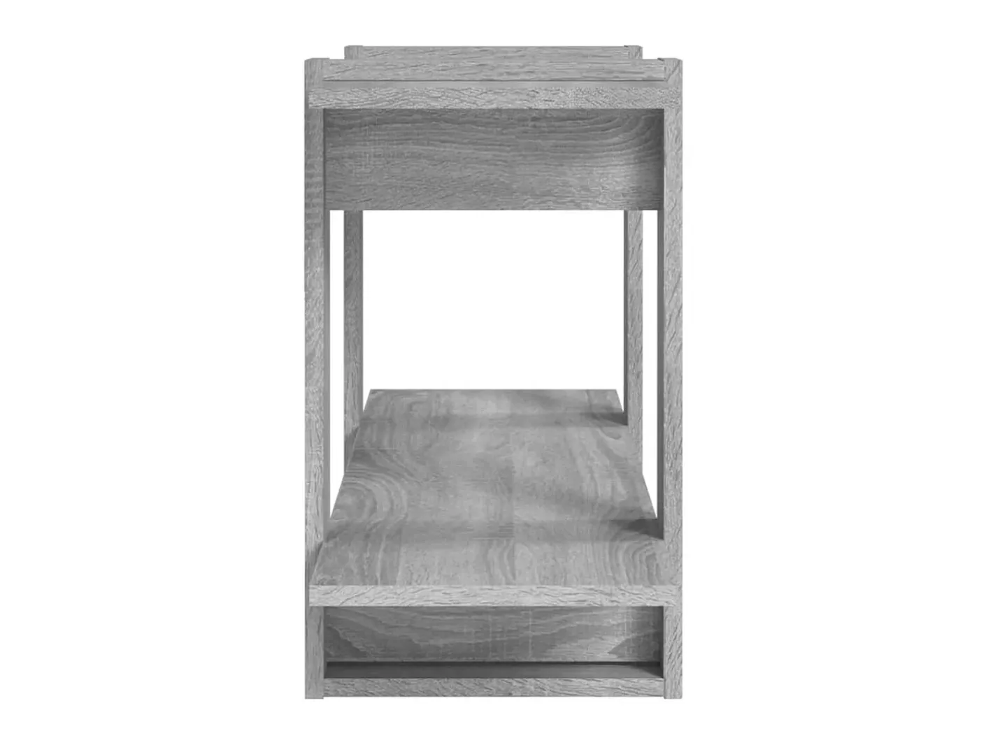 Best Estante 100x30x51 cm madeira processada cor sonoma cinza PT797983 Biblioteca