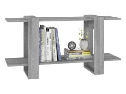 Best Estante 100x30x51 cm madeira processada cor sonoma cinza PT797983 Biblioteca