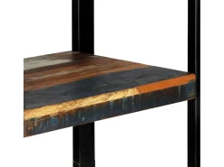 vidaxl Vitrina*Estante 45x30x171 cm madeira recuperada maciça Multicor