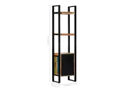 vidaxl Vitrina*Estante 45x30x171 cm madeira recuperada maciça Multicor