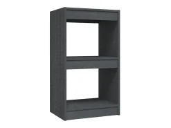 Biblioteca*Estante 40x30x71,5 cm pinho maciço PT559851 Cinzento