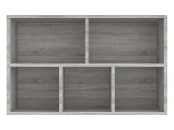 vidaxl Vitrina*Estante/aparador 50x25x80 cm derivados madeira sonoma Cinzento