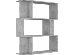Best Estante/divisória 80x24x96 cm contraplacado cimento PT675246 Biblioteca