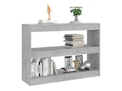 vidaxl Prateleira*Estante/divisória 100x30x72 cm cor cimento Cinzento