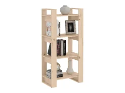 Outlet Estante/divisória 60x35x125 cm madeira maciça PT316401 Biblioteca