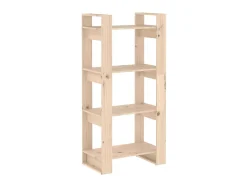 Outlet Estante/divisória 60x35x125 cm madeira maciça PT316401 Biblioteca
