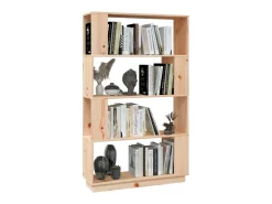 Sale Estante/divisória 80x25x132 cm madeira de pinho maciça PT994556 Biblioteca