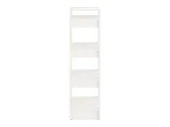 vidaxl Prateleira*Estante/divisória 60x35x125 cm madeira maciça Branco