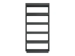 vidaxl Prateleira*Estante/divisória 80x35x167 cm pinho maciço Cinzento