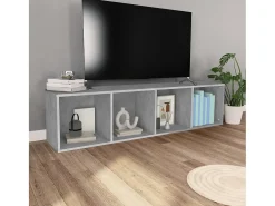 vidaxl Vitrina*Estante/móvel de TV derivados de madeira cimento Cinzento