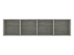 vidaxl Prateleira*Estante/móvel de TV 143x30x36 cm contraplacado cimento Cinzento