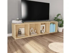 Clearance Estante/móvel TV derivados de madeira carvalho sonoma Vitrina