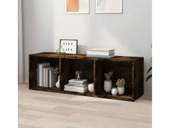 Clearance Estante/Móvel TV 36x30x114cm derivados madeira carvalho fumado Vitrina