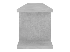 vidaxl Prateleira*Estantes de parede 2 pcs 105x18x20cm contrapl. cimento Cinzento