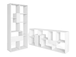 Skraut Home Prateleira*Estantes de prateleiras , 162x67x31cm, Sala de jantar, Branco