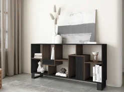 Clearance Estantes de prateleiras , 174x67x31, Design industrial, e Carvalho escuro Prateleira