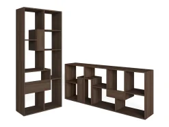 Skraut Home Prateleira*Estantes de prateleiras , 162x67x31cm, Sala de jantar, Carvalho escuro Castanho