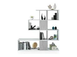 duehome Prateleira*Estantes Domi Blanco Artik (Blanco Mate) - Gris Cemento Cinzento
