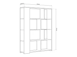 Estantes Landa Blanco - Roble*duehome New