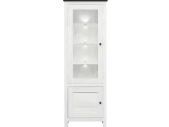 Expositor de 2 portas com LED Duck White e Dark Wood^Petits-Meubles Sale
