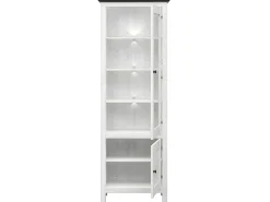 Expositor de 2 portas com LED Duck White e Dark Wood^Petits-Meubles Sale