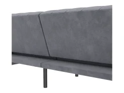 Loft24 Sofá*Felix | Sofá-cama de 3 lugares em veludo antracite Cinza antracite