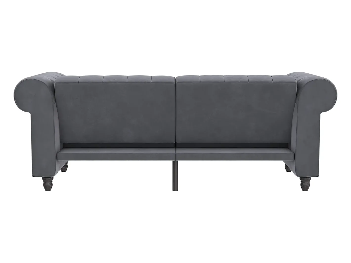 Loft24 Sofá*Felix | Sofá-cama de 3 lugares em veludo antracite Cinza antracite