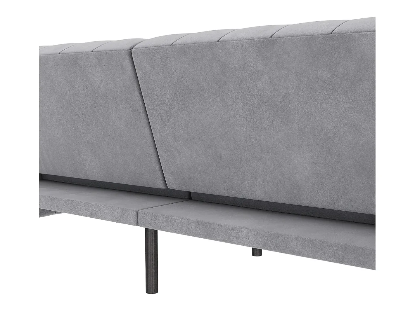 Best Felix | Sofá-cama de 3 lugares em veludo Sofá