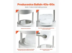 Best Forma de Gelo SucceBuy Prensa de Gelo Ice Diamond, Máquina de Bolas de Gelo de 6.5cm, Kit de Prensa de Gelo para Uísque, Perfeito para Uso Doméstico Acessório Vinho E Bar