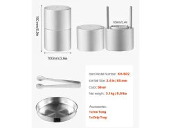 Best Forma de Gelo SucceBuy Prensa de Gelo Ice Diamond, Máquina de Bolas de Gelo de 6.5cm, Kit de Prensa de Gelo para Uísque, Perfeito para Uso Doméstico Acessório Vinho E Bar