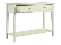 Best Franklin | Consola com 2 gavetas com efeito de madeira cinzenta Mesa De Centro