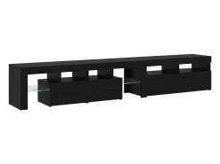 vidaxl Móvel De Tv*Gabinete para TV 2 pcs Carvalho 230 x 36,5 x 40 cm Preto