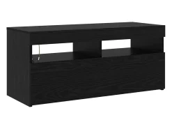 vidaxl Móvel De Tv*Gabinete para TV 2 pcs Carvalho 230 x 36,5 x 40 cm Preto