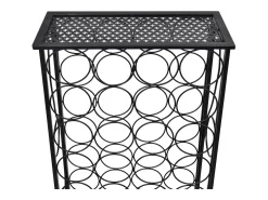 Garrafeira de metal, suporte para 28 garrafas de vinho PT849591* Clearance