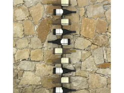Garrafeira de parede para 10 garrafas metal PT873966 Acessórios De Arrumação|Acessório Vinho E Bar