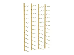 Garrafeira de parede para 24 garrafas 2 pcs ferro PT811870*