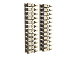 Garrafeira de parede para 24 garrafas 2 pcs ferro PT811870*