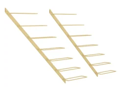 Garrafeira de parede para 7 garrafas metal PT637108* Clearance