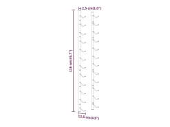 Discount Garrafeira de parede para 12 garrafas 2 pcs ferro PT817206 Acessórios De Arrumação|Acessório Vinho E Bar