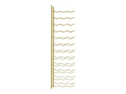 Acessórios De Arrumação|Acessório Vinho E Bar*Garrafeira de parede para 36 garrafas ferro PT835230 Dourado