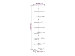 Garrafeira de parede para 9 garrafas 2 pcs ferro PT719530* Online