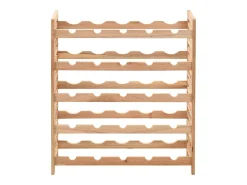 Garrafeira p/ 25 garrafas madeira de nogueira maciça 63x25x73cm PT959763^ Clearance