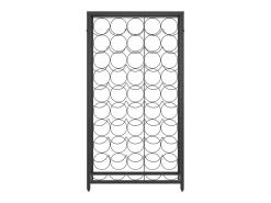 Acessórios De Arrumação|Acessório Vinho E Bar*Garrafeira para 45 garrafas 54x18x100 cm ferro forjado PT340450 Preto